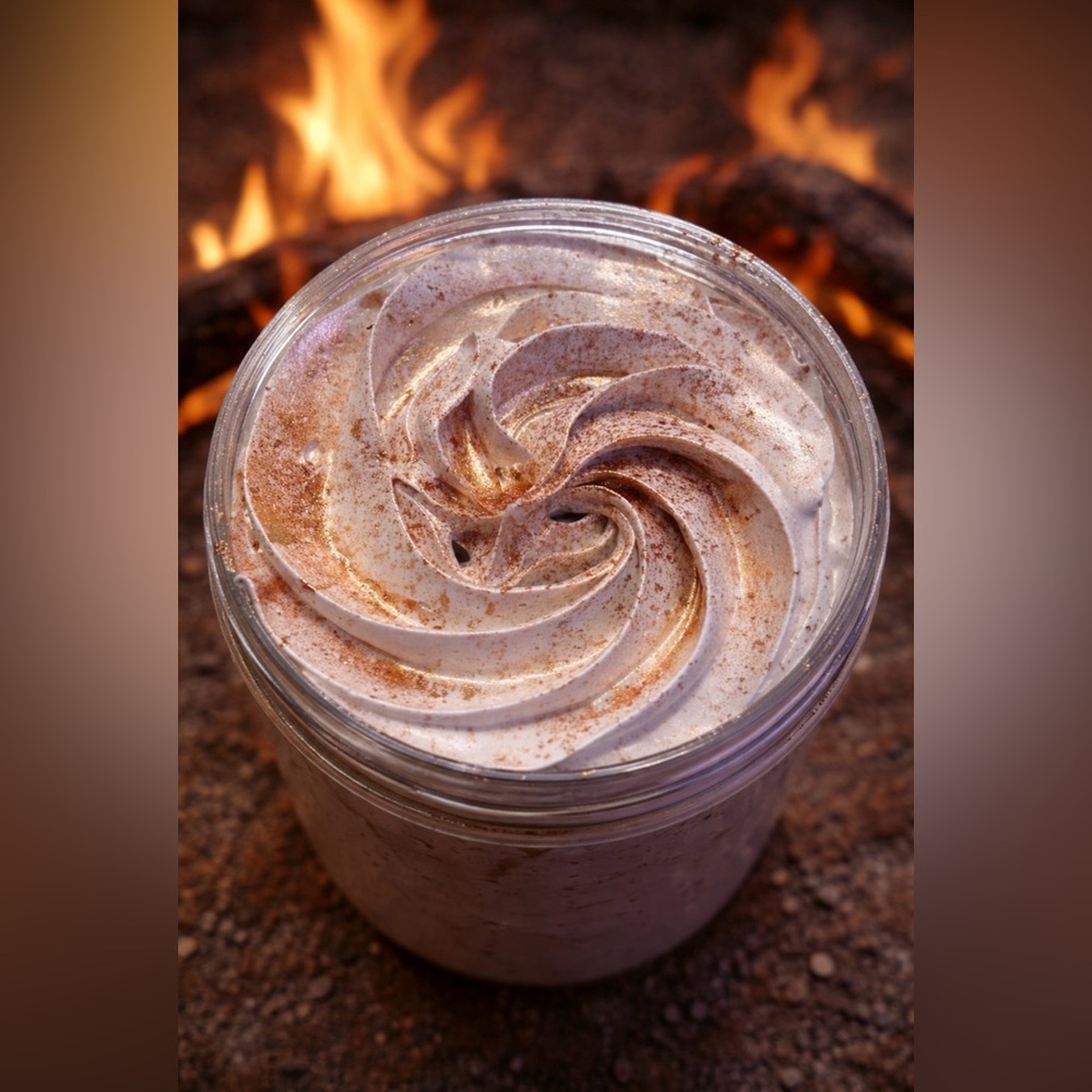 CAMPFIRE COOKIE 🔥Whipped Body Soap / Shave cream. HANDCRAFTED CW PETALS & PEAKS